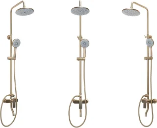 Rea Verso Regendouche 143,5cm Geborsteld Goud