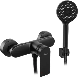 Rea Verso Regendouche 6 cm Zwart