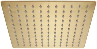 Rea vierkante regendouchekop js-p015bg 25cm brush gold