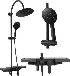 Rea Vigo Regendouche Zwart 99 cm