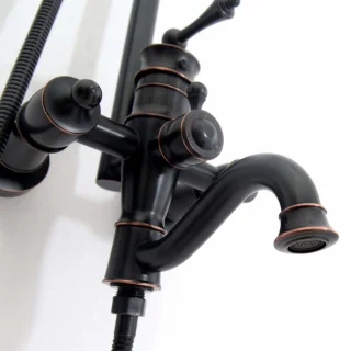 Rea Vintage Regendouche 137cm Zwart