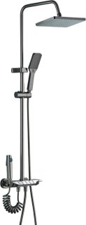 Recalma Regendouche Douchesysteem met Thermostaatkraan Metallic