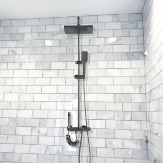 Recalma Regendouche Douchesysteem met Thermostaatkraan Metallic