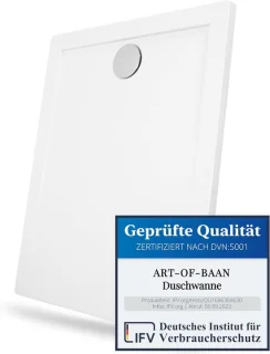 Rechthoekige douchebak 120 x 90 cm