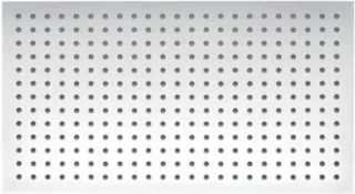 Rechthoekige Regendouchekop 50x30 cm Zilver