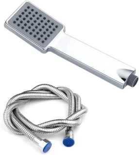 Rechthoekige regenhanddouche van roestvrij staal