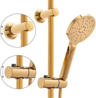 Regendouche 23 cm goud