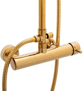 Regendouche 23 cm goud