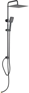 Regendouche 30 cm zwart 304 roestvrij staal
