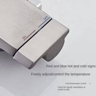Regendouche Aluminium Doucheset met Pianoknop Schakelaar