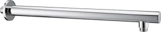 Regendouche arm wandmontage messing zilverkleurig