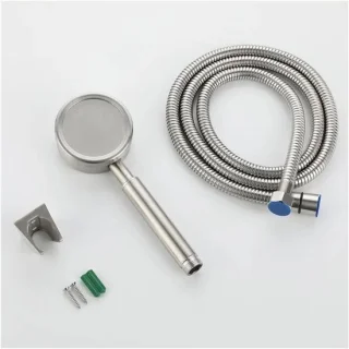 Regendouche combinatie met handdouche set, 3 stuks, chroom