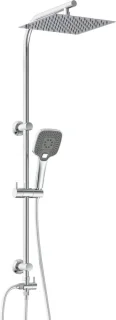 Regendouche deluxe chroom 30 x 30 cm met handdouche