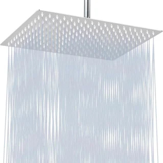 Regendouche deluxe chroom 40 x 30 cm