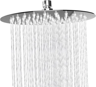 Regendouche deluxe - chroom - 8 inch