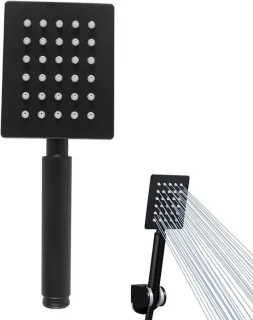 Regendouche deluxe - zwart - 20 cm