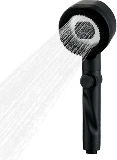 Regendouche douchekop handdouche set 26 cm zwart