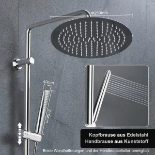 Regendouche Douchestangset