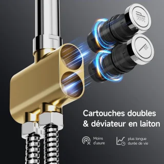 Regendouche Douchezuil 25 cm Chroom