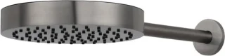 Regendouche geborsteld zwart rond 25 cm