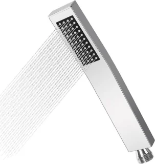 Regendouche handdouche 22 x 3.5 cm zilver