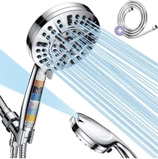 Regendouche handdouche met slang, chroom