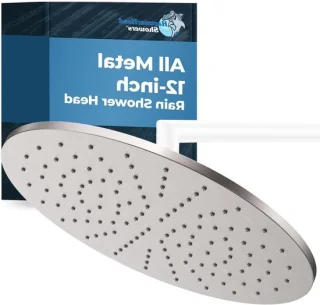 Regendouche hoofd 30 cm geborsteld nikkel