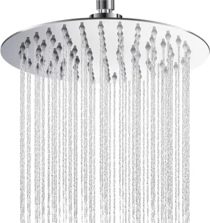 Regendouche hoofddouche douchekop rvs 20x20 cm zilver
