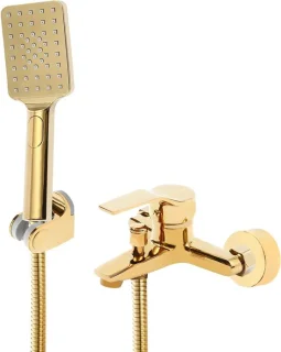 Regendouche kraan goud