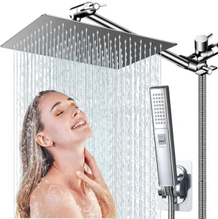 Regendouche met handdouche 30 cm - Chroom