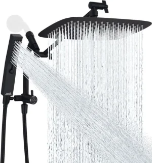 Regendouche met handdouche 305 cm – matzwart