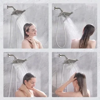 Regendouche met handdouche