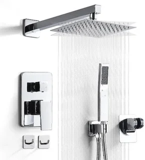 Regendouche met handspray en wandhouder