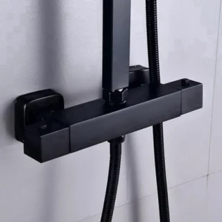 Regendouche met wandmontage douchekraan en handdouche