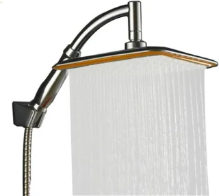 Regendouche opzetstuk vierkant 23 cm chroom