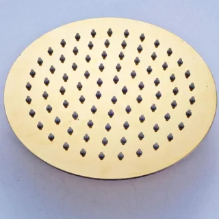 Regendouche rond 25 cm goud