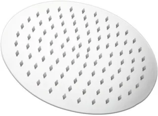 Regendouche Ronde 30x30 cm Plafondmontage Zilver
