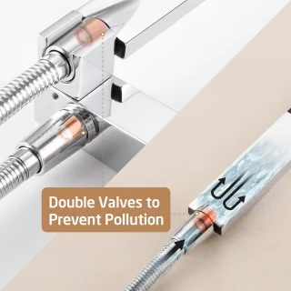 Regendouche Set 10-inch Vierkante Douchekop en Handdouche - Chroom