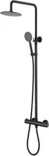Regendouche set 10 inch zwart