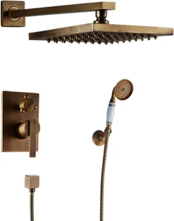 Regendouche set 20 cm brons