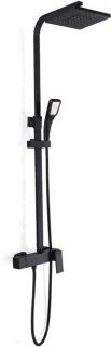 Regendouche set 20 cm zwart