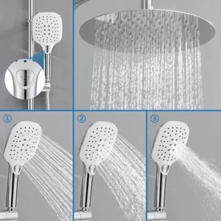 Regendouche set 25 cm zonder kraan