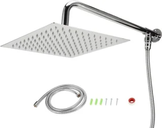 Regendouche set - 25x25 cm - geborsteld