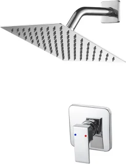 Regendouche Set 8 inch Chroom - Douchekraan