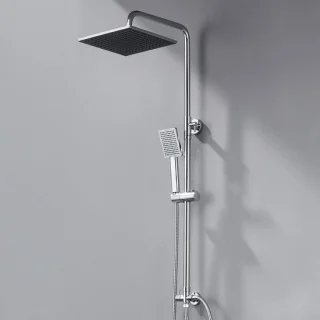 Regendouche set douchekolom chroom