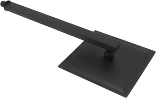 Regendouche set - douchesysteem wandmontage - vierkante douchekop - 20 cm - zwart mat