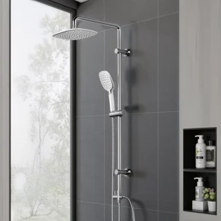 Regendouche set handdouche chroom