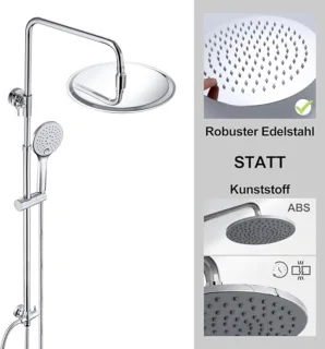 Regendouche Set met Douchestang en Handdouche