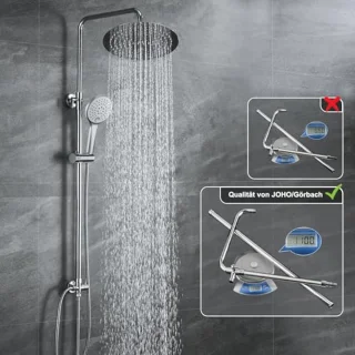 Regendouche Set met Douchestang en Handdouche