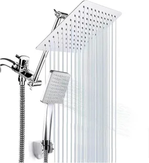 Regendouche set met handdouche chroom